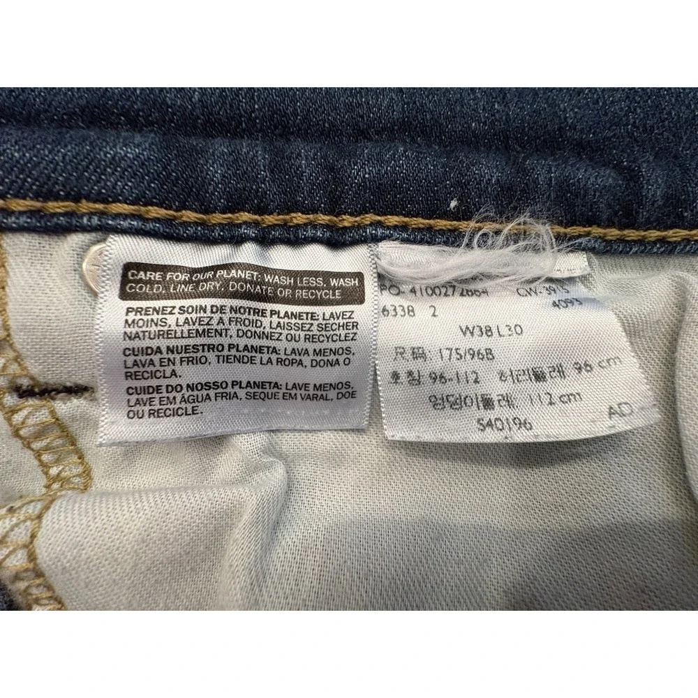 Levi's Men's 513  38x30 Original Straight Fit Jeans - Dark Wash